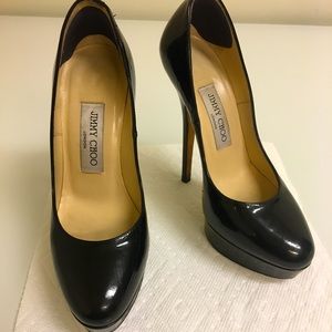 Jimmy Choo Black Patent Leather Heels
